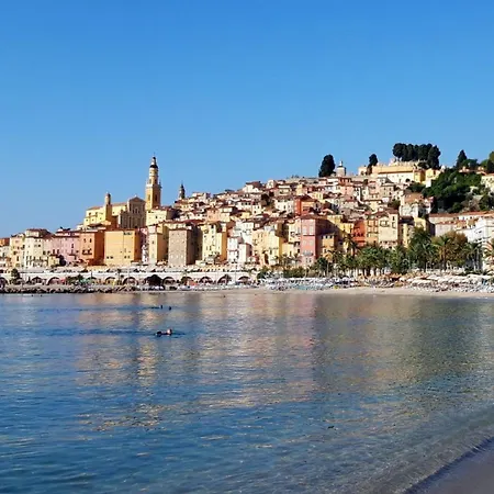 Vue Mer, Balcon Face Port De Garavan, Et Gare A Pied Apartman